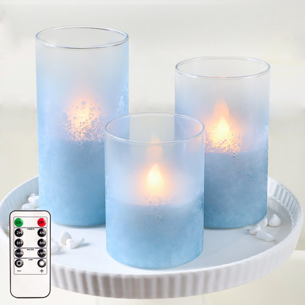 Highland Dunes Unscented Flameless Pillar Candle Wayfair